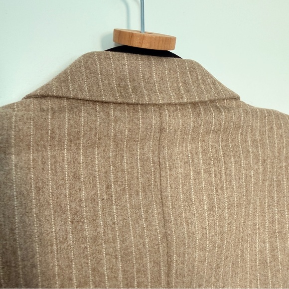 Escada Ermenegildo Zegna Beige Pinstripe Blazer - Picture 8 of 13